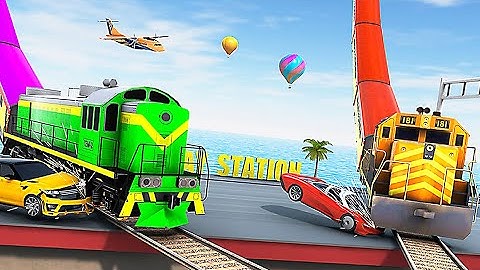 Mega Ramp Train Stunt Games: Free Train Games 2021 - Career Mode Level 20 END