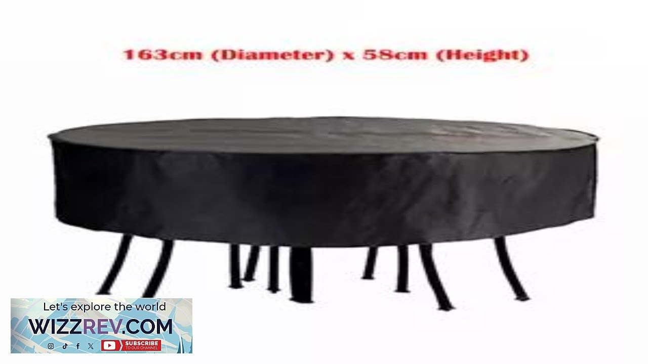 Waterproof Round Table Cover Home Garden Outdoor Patio Chair Furniture Protector