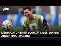 Lionel Messi Trains with Argentina After Breaking World Cup Record | AC13