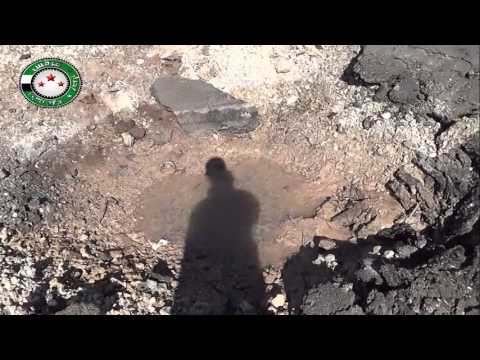 القنيطرة | أثار قصف طائرة الميغ في قرية قصيبة 28-2-2014