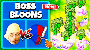 We have 10 minutes to make the strongest BOSS Bloon (Custom Bloons Mod BTD 6)