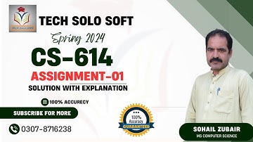 CS614 Assignment 1 Solution Spring 2024 || CS614 Assignment 1 2024 by Sohail