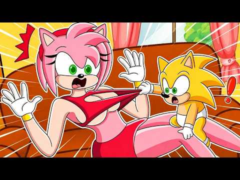 AMY IS SONIC'S BABYSITTER FOR 24 HOURS! 😱 SONIC IN ROBLOX