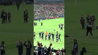 Vancouver Whitecaps celebrate win with their Supporters #VWFC