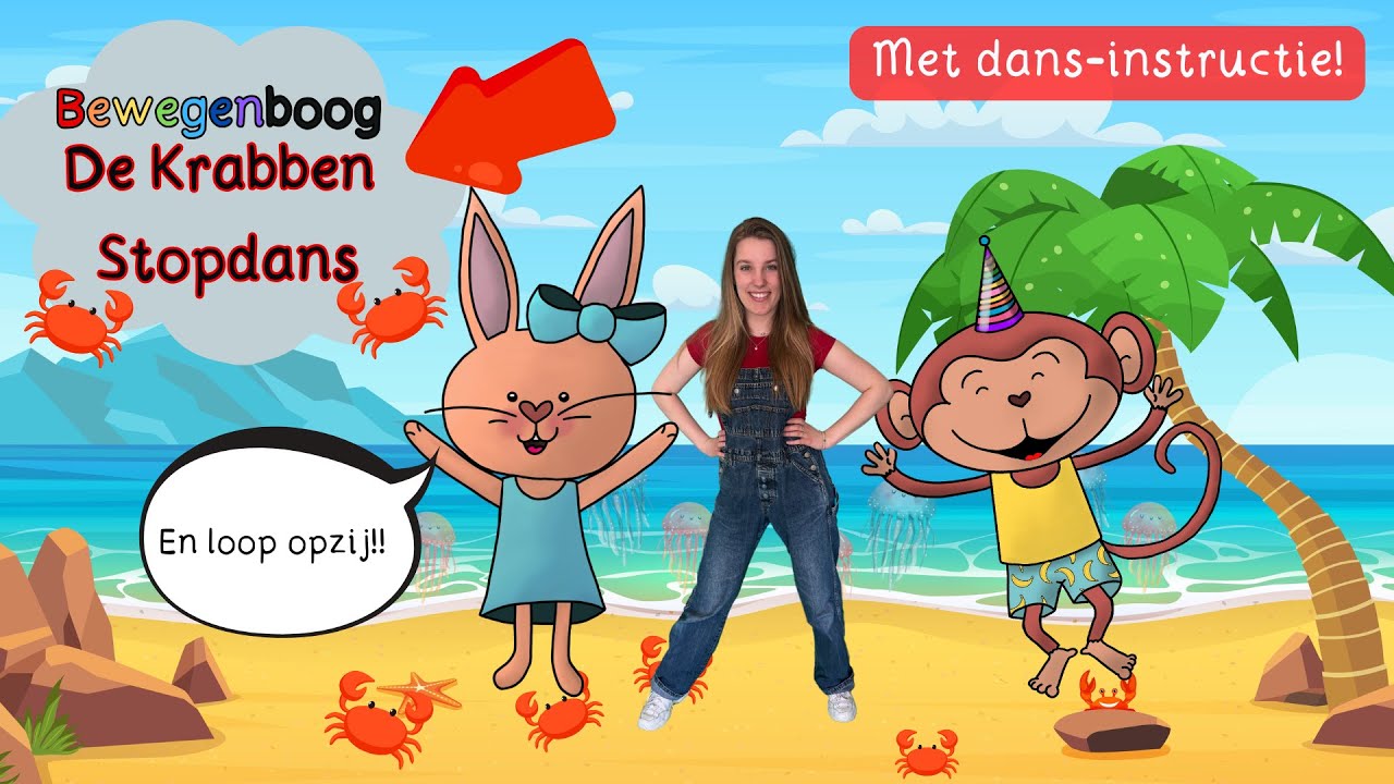 Krabben Stopdans - Bewegenboog | Dans mee | Kwallen | Diep in de zee | Onder water | Kinderen