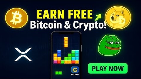 Earn Free Bitcoin & Crypto by Playing Games | BitCraze Crypto Puzzle App 2025