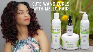 Cute Wand Curls Using Mello Hair Products |Natural Hair| NaturalCanadianGirl by NaturalCanadianGirl 294 views 4 years ago 6 minutes, 42 seconds