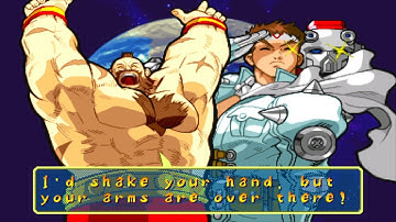 Marvel VS Capcom 1 - Zangief/Jin - Expert Difficulty Playthrough