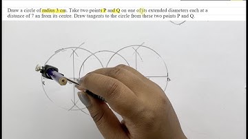 Construction Exercise: Draw a circle of... | NCERT Maths | Class 10 | SnapSolve Solves Doubt