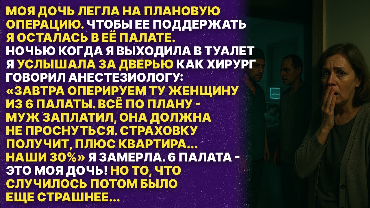 Я подслушала как врачи хотели усыпить мою дочь во время операции