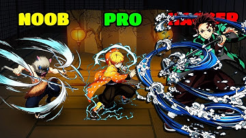 Demon Destroyer Gameplay - NOOB vs PRO vs HACKER (iOS/Android)
