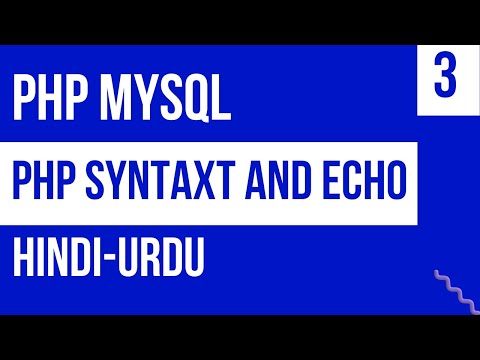 PHP Syntax and Echo Command for Print Statements || PHP Course (Tutorial 03)