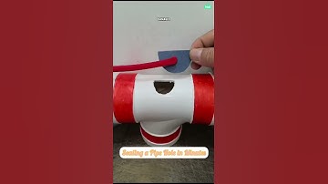 Quick DIY Fix: Sealing a Pipe Hole in Minutes #shorts #facts #tips