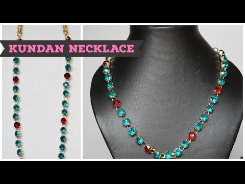 how-to-make-designer-kundan-choker-at-home||latest-jewellery||party-ware-necklace..!