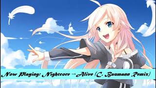 Download Lagu ♫ Nightcore → Alive [ C  Baumann Remix ] MP3
