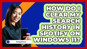 How do I clear my search history in Spotify on Windows 11? - Be App Savvy