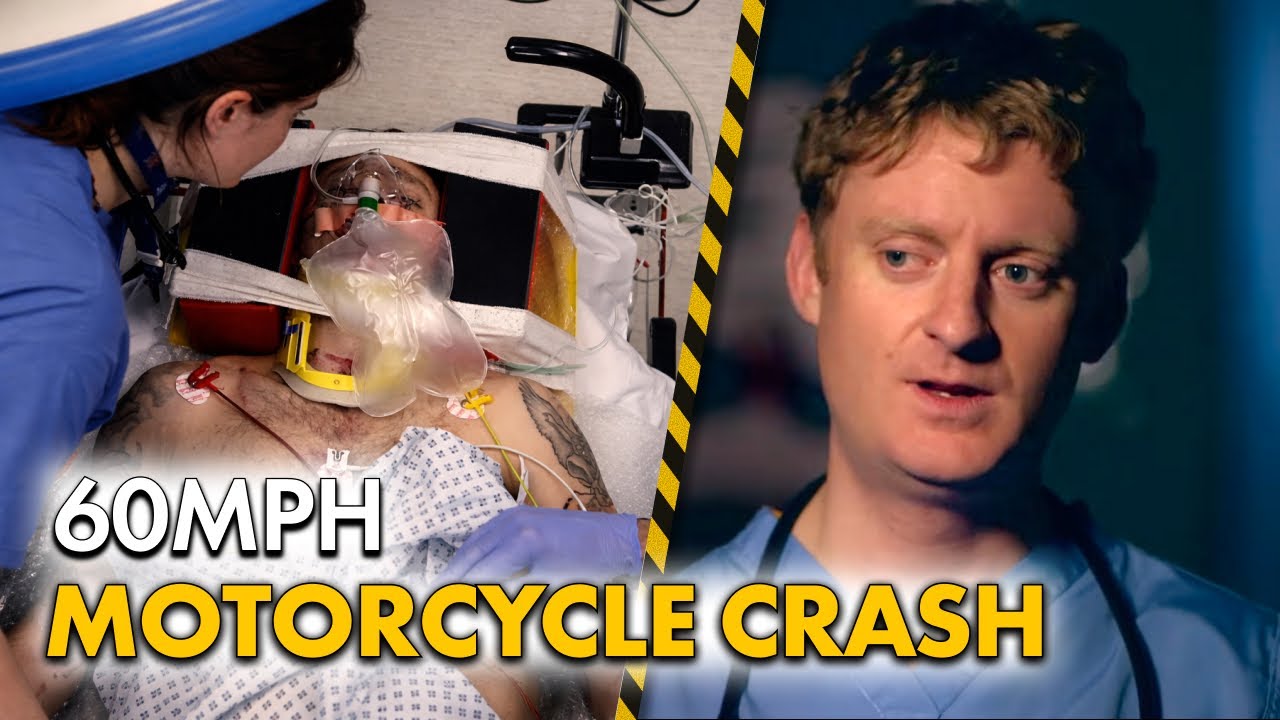Motorcyclist Airlifted After 60mph Crash Into Car | 24 Hours In A&E UK ...