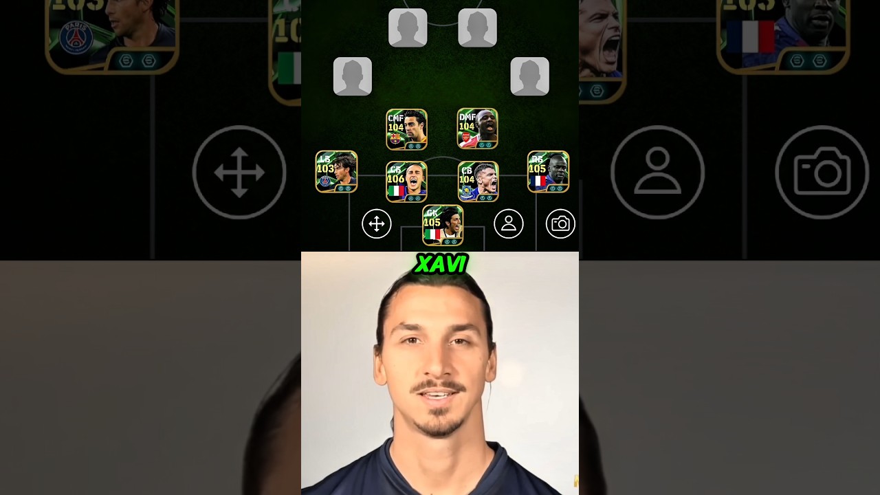 Zlatan ibrahimovic Picked His Ultimate dream Team 😱🔥#efootball #efootball2025 #shorts