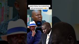 Joakim Simiyu has studied Raila well and graduated with a PHD, listen in🫵