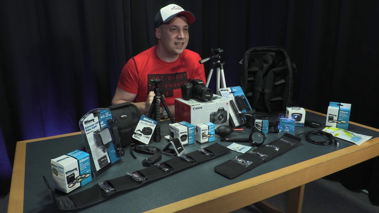 Canon EOS 200D Rebel SL2 DSLR Camera with 18-55mm Lens (Black) - Pro Bundle Giveaway