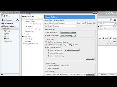 Thunderbird IMAP Troubleshooting