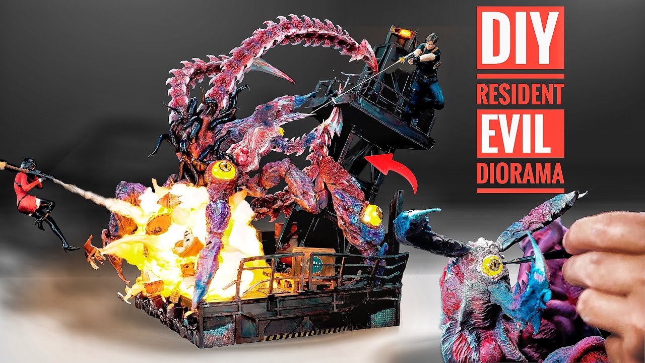 Я устроил эпическую битву против шорника в Resident Evil