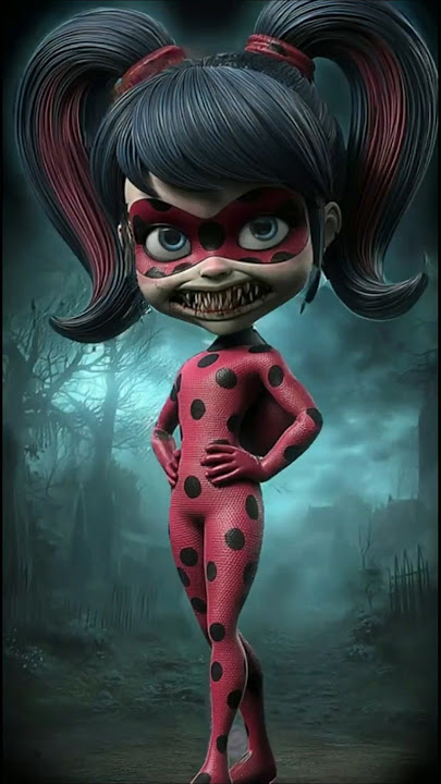 Horror version of the Miraculous: Tales of Ladybug & Cat Noir characters. #horror #scary #creepy