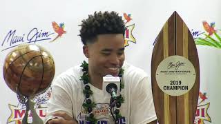 Kansas defeats Dayton 90 – 84 to win the 2019 Maui Jim Maui Invitational #MauiHoops
