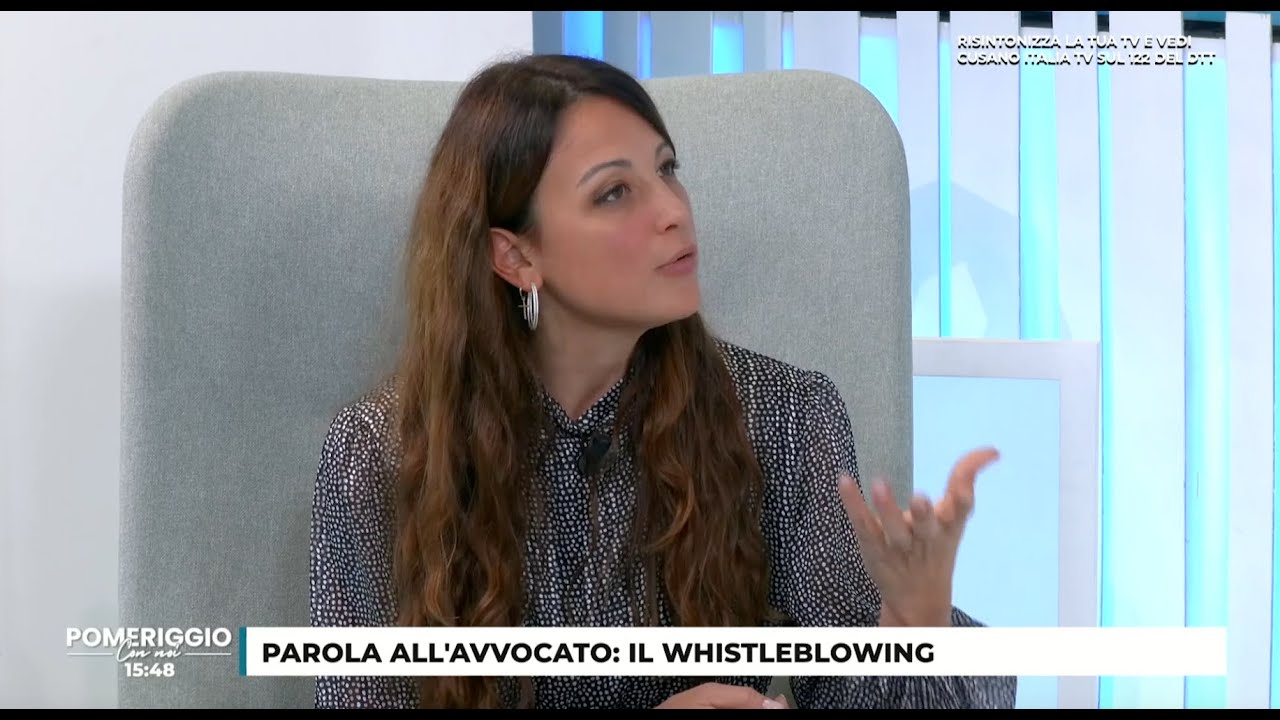 Whistleblowing. – Avv. Rachele Fazzi a “Parola all’Avvocato” – Cusano TV
