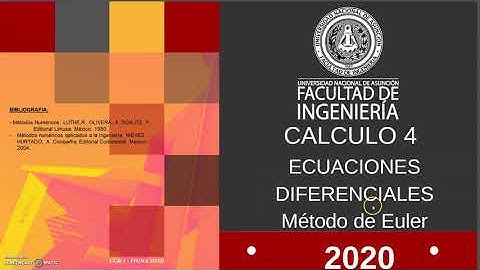 EDO Metodo de Euler - Prof. Ing. Carlos Segovia