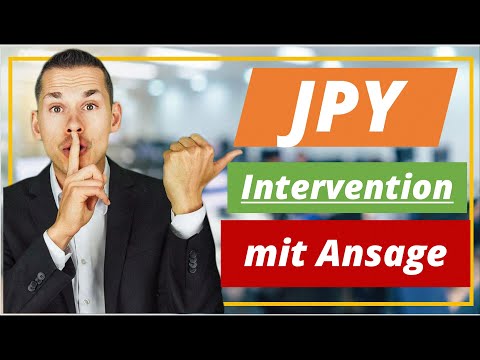 JPY - Intervention mit Ansage 🎁