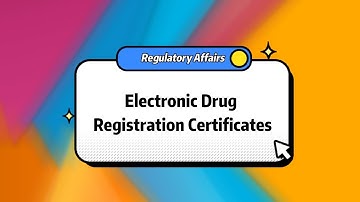 China: drug registration electronic certificate/regulatory affairs