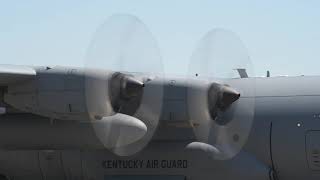 (4K) Kentucky Air National Guard C-130H Startup