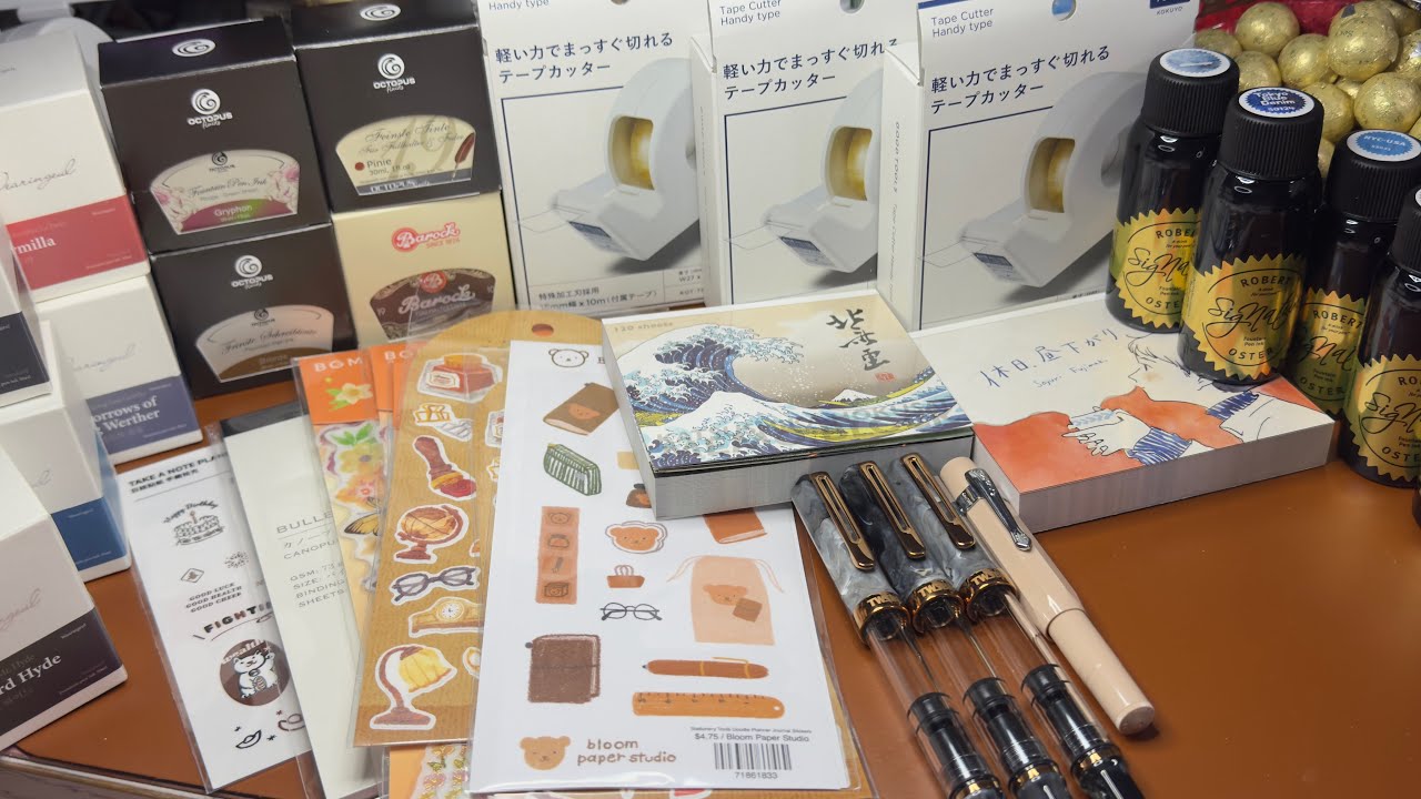 🌸Haul unboxing+ink swatching🌸