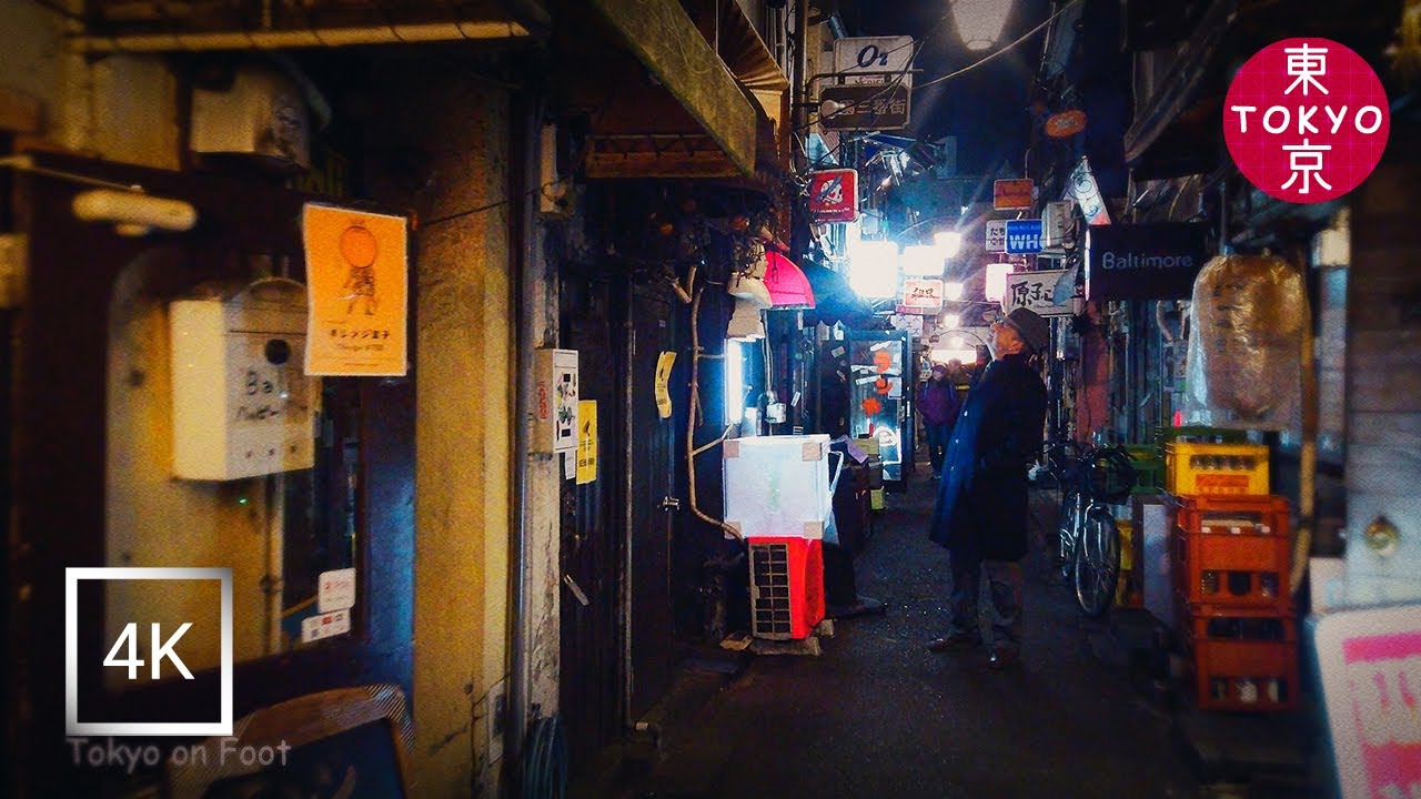 Japan | Walk from "Shinjuku station" to "Shinjuku Golden Gai" in Tokyo. | 4K 
