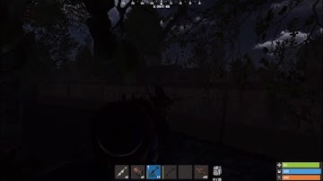 2 kills in the night with silenced custom | Rust Console