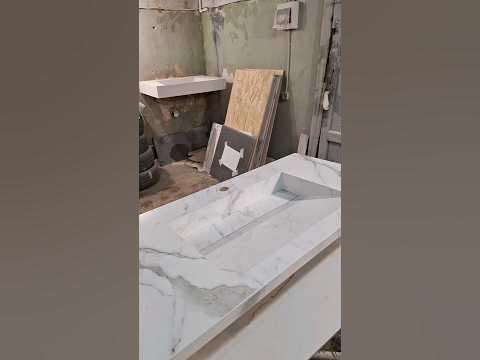 раковина из керамогранита - YouTube