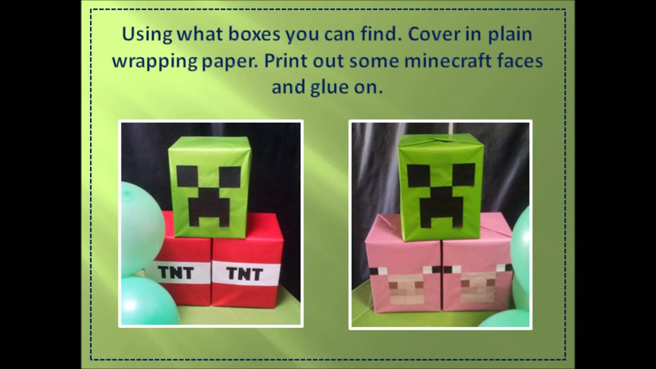 decorations minecraft for party ideas  Minecraft party  YouTube