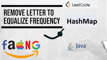 Remove Letter To Equalize Frequency #javainterview #twopointers #javaprogramming #leetcode #hashmap