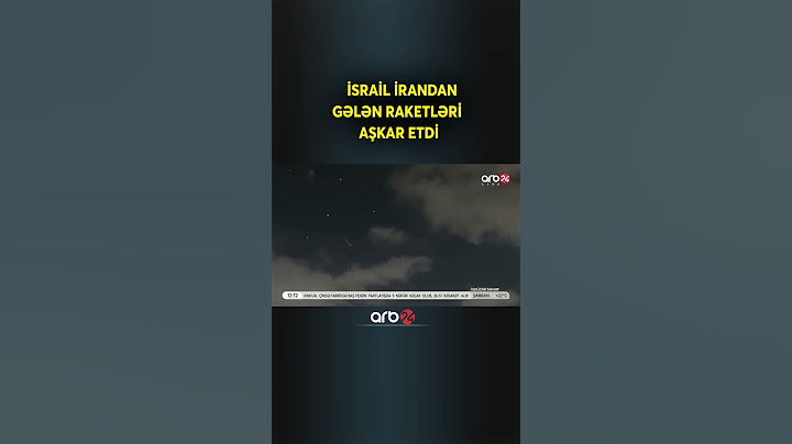 İsrail ordusu İran tərəfindən gələn raketləri aşkar edib