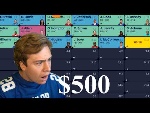 Video: Expert 2026 Fantasy Football Draft ($500 Buy In)