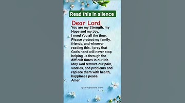 Thumbnail of Prayer for today 🙏#prayer #jesus #prayerrequest #christianprayer #god #bible #devotional