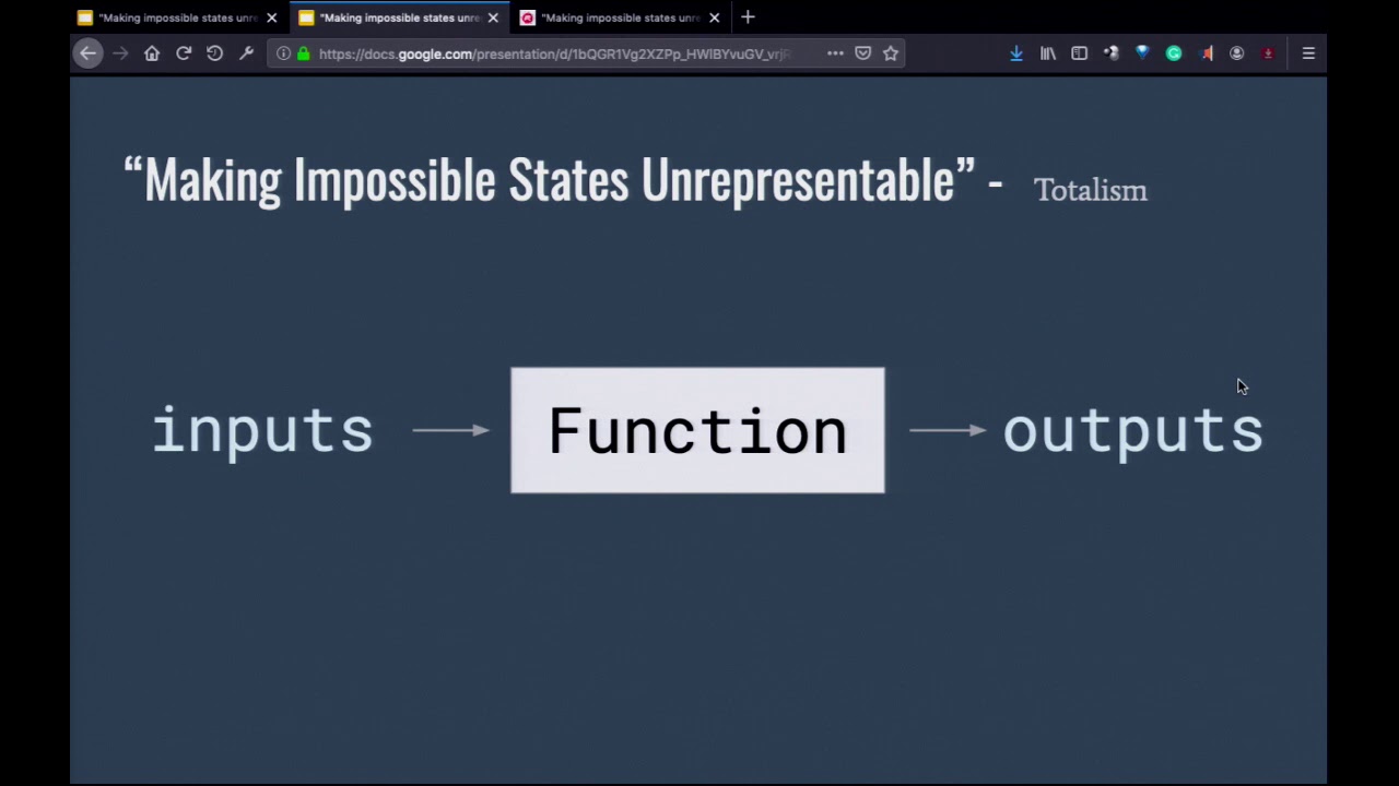 2019-09 "Making impossible states unrepresentable" in Java with ...