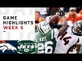 Broncos vs. Jets Week 5 Highlights | NFL 2018
