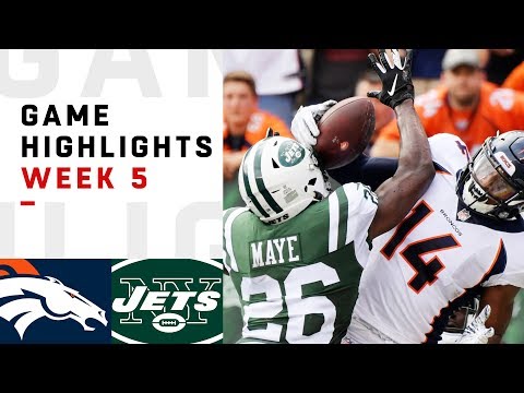 Broncos vs. Jets Week 5 Highlights | NFL 2018