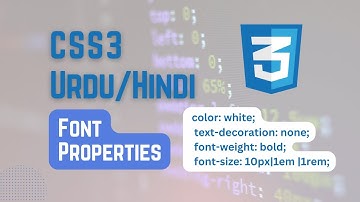 Font CSS Properties | Urdu/Hindi