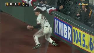 Yastrzemski with a CATCH OF THE YEAR CANIDATE PLAY |San Diego Padres @ San Francisco Giants 4/11/22