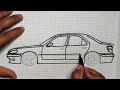 Drawing Peugeot 406 How To Draw A Car