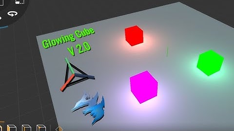 Glowing cube (V 2.0) modeling in Prisma 3D(V 2.0)@ArtistFS