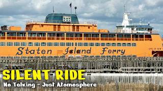 Staten Island Ferry: View from the boat, Manhattan and Statue of Liberty (Whitehall Terminal)
